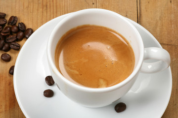 cup of fresh coffee espresso