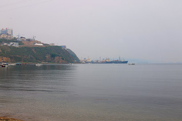 Fototapeta na wymiar small cargo seaport