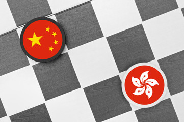 Draughts (Checkers) - China vs Hong Kong - Conflict between Chinese state and autonomous region....