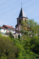 Fototapeta na wymiar Kirche in Hombourg Haut