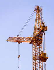 Yellow Construction Crane
