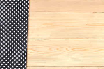 Color tablecloth on  table background