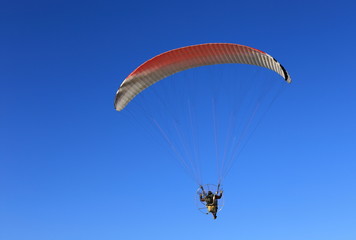 Paragliding over the sea