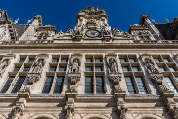 Obraz na płótnie Canvas Hotel-de-Ville (City Hall). Paris, France.