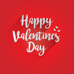 Obraz na płótnie Canvas Happy Valentines Day Lettering Design