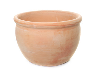 earthenware pot in studio