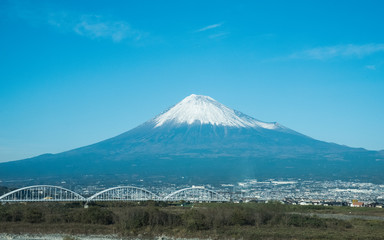 view of fuji mountain in Japan