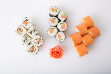 Different sushi rolls