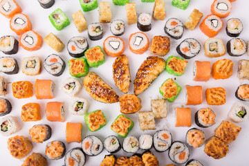 Different sushi rolls