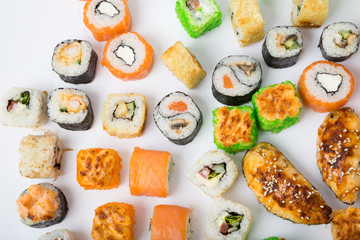 Different sushi rolls