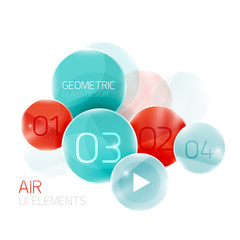 Obraz premium Colorful glass circles composition