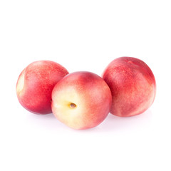 Nectarine fruit isolated on white background