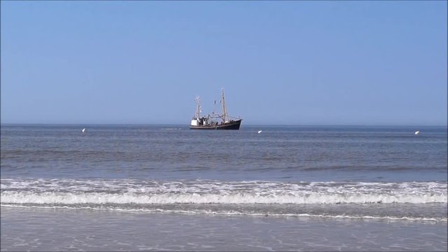 Krabbenkutter an der Nordsee
