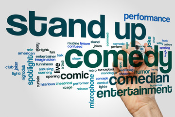 Stand up comedy word cloud