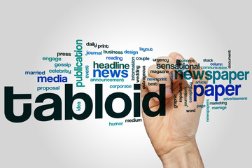 Tabloid word cloud