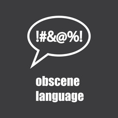 obscene language icon