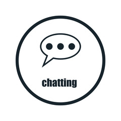Obraz premium chatting icon