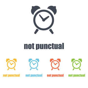 not punctual icon