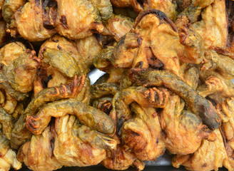 Frog with garlic pepper