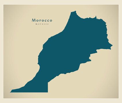 Modern Map - Morocco MA
