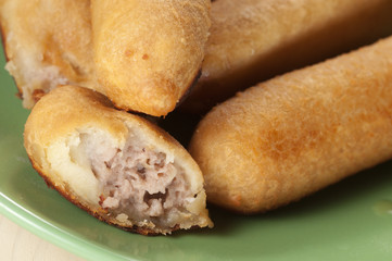 Potato pie with meat