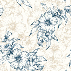 Floral vector pattern