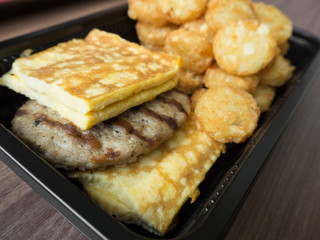 junk food american breakfast unhealthy