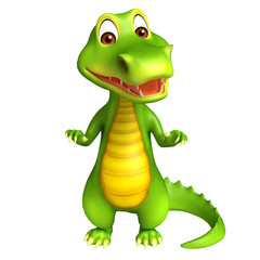 cute Aligator cartoon character