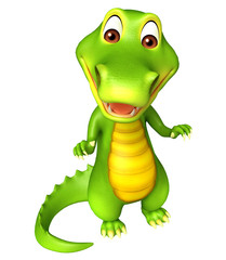 cute Aligator cartoon character