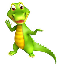 cute Aligator cartoon character