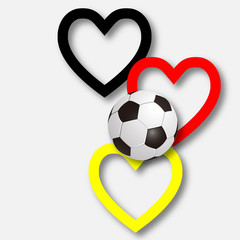 Fußball & Herz - Farben Deutschland