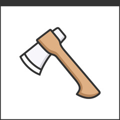 Garden axe icon