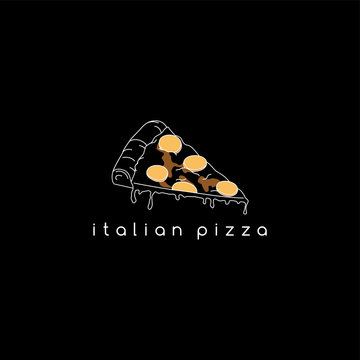pizza slice logotype