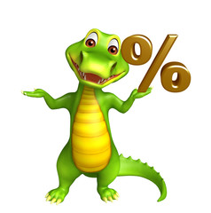 cute Aligator cartoon character