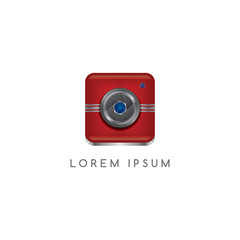 camera photography button logotype