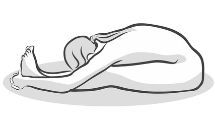 Seat Forward Bend Paschimottanasana Yoga Pose