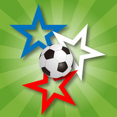 Fußball & Sterne - Farben Frankreich