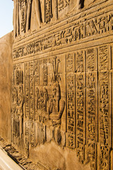 Egypt reliefs on walls in ancient temples