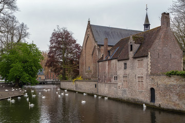 Obraz premium Lake of Love, Bruges, Belgium