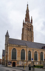 Fototapeta na wymiar Church of Our Lady, Bruges, Belgium