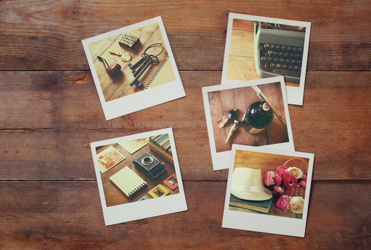 Polaroids On Table Images – Browse 2,203 Stock Photos, Vectors, and Video |  Adobe Stock