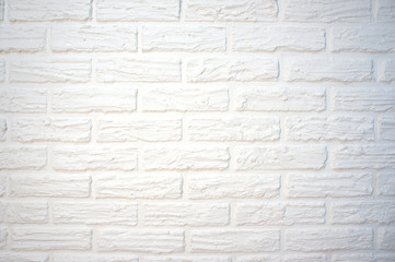 Obraz premium White brick wall for texture or background