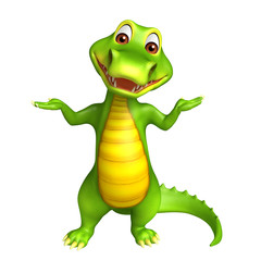 cute Aligator cartoon charcter