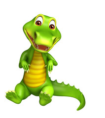 Fototapeta premium cute Aligator cartoon charcter
