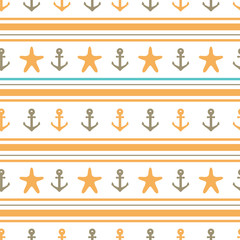 Nautical seamless pattern.