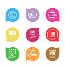 Fototapeta premium Modern badges and labels collection