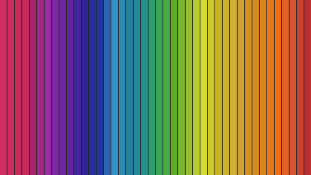 Spectrum. Vertical,columns in different colors. 
