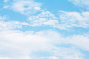 clouds in the blue sky