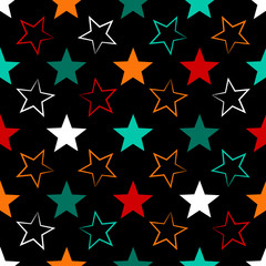 Seamless universal pattern. Stars