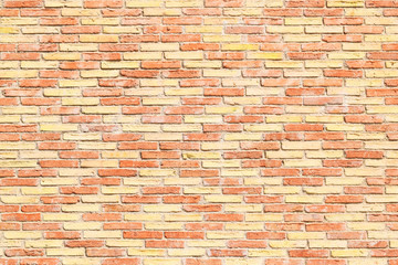 Red brick wall background with rhombus pattern, brick wall texture
